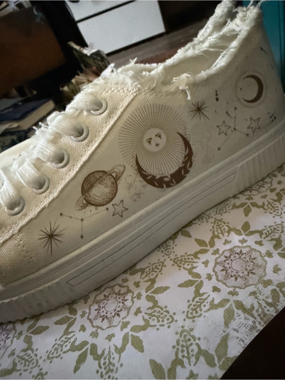 Celestial Canvas Sneakers — Women’s Size 40